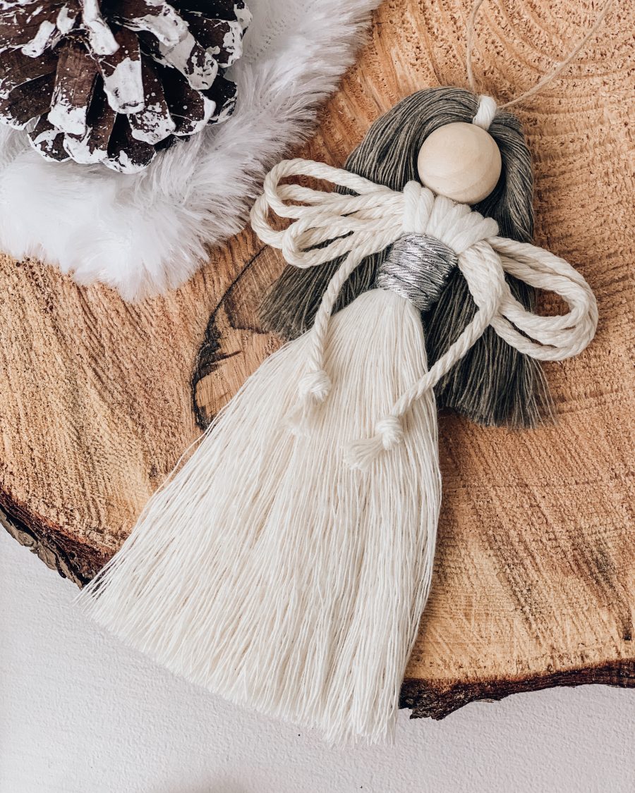 Makramee Engel - Makramee Schutzengel - Weihnachtsdeko - Weihnachtsgeschenk - Boho Weihnachten - X-Mas - Handgefertigte Weihnachtsdeko - Lady Handgemacht by Tamara Wagner