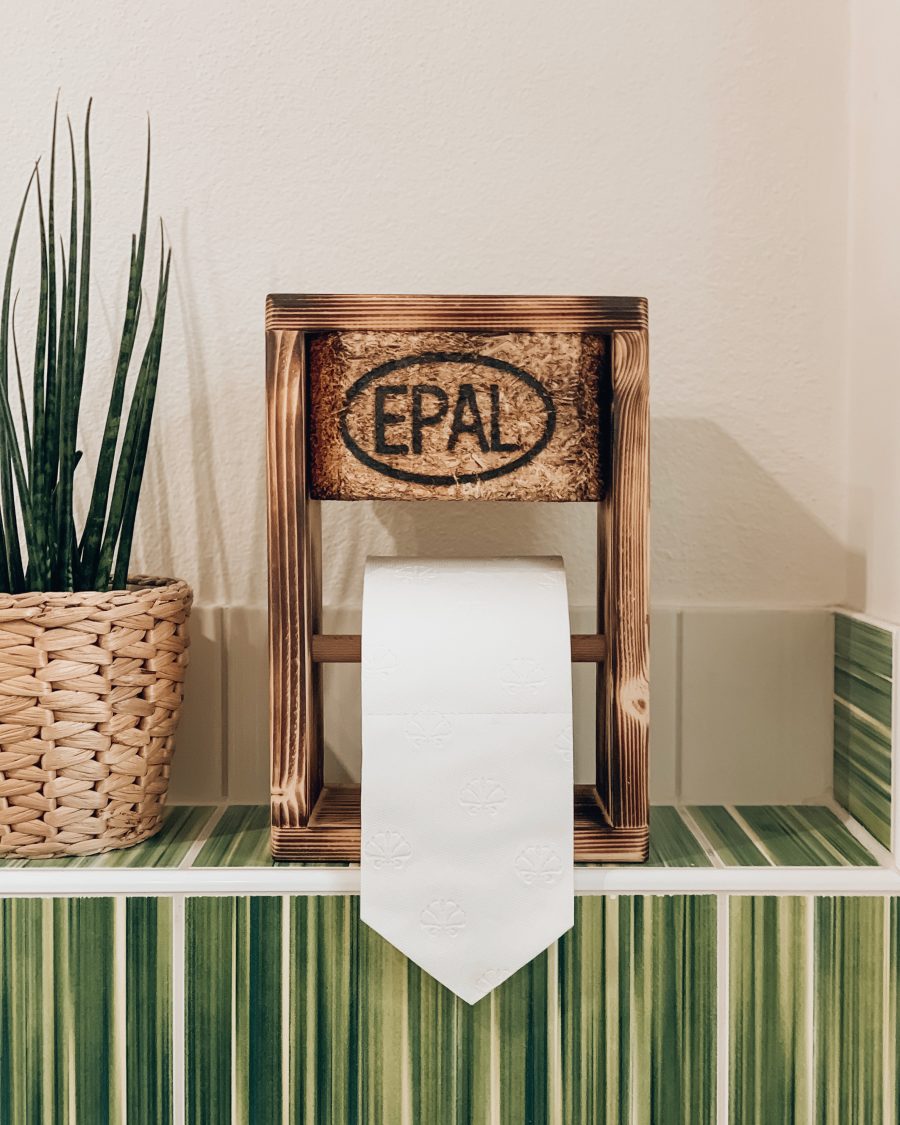 Toilettenpapierhalter im Palettendesign - Klorollenspender in modernem Design - Boho Stil - WC-Papierabroller im Landhaus Stil - Handgefertigt in Österreich - Lady Handgemacht by Tamara