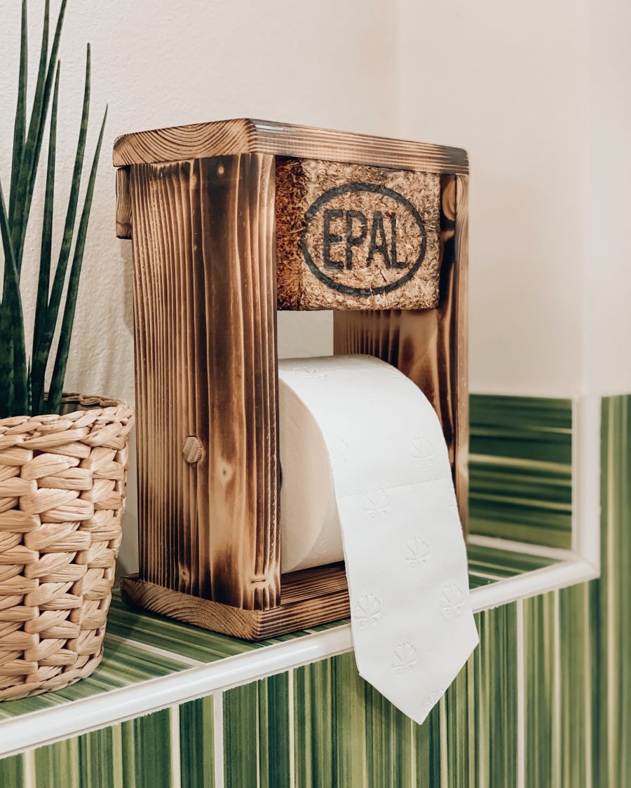 Toilettenpapierhalter im Palettendesign - Klorollenspender in modernem Design - Boho Stil - WC-Papierabroller im Landhaus Stil - Handgefertigt in Österreich - Lady Handgemacht by Tamara