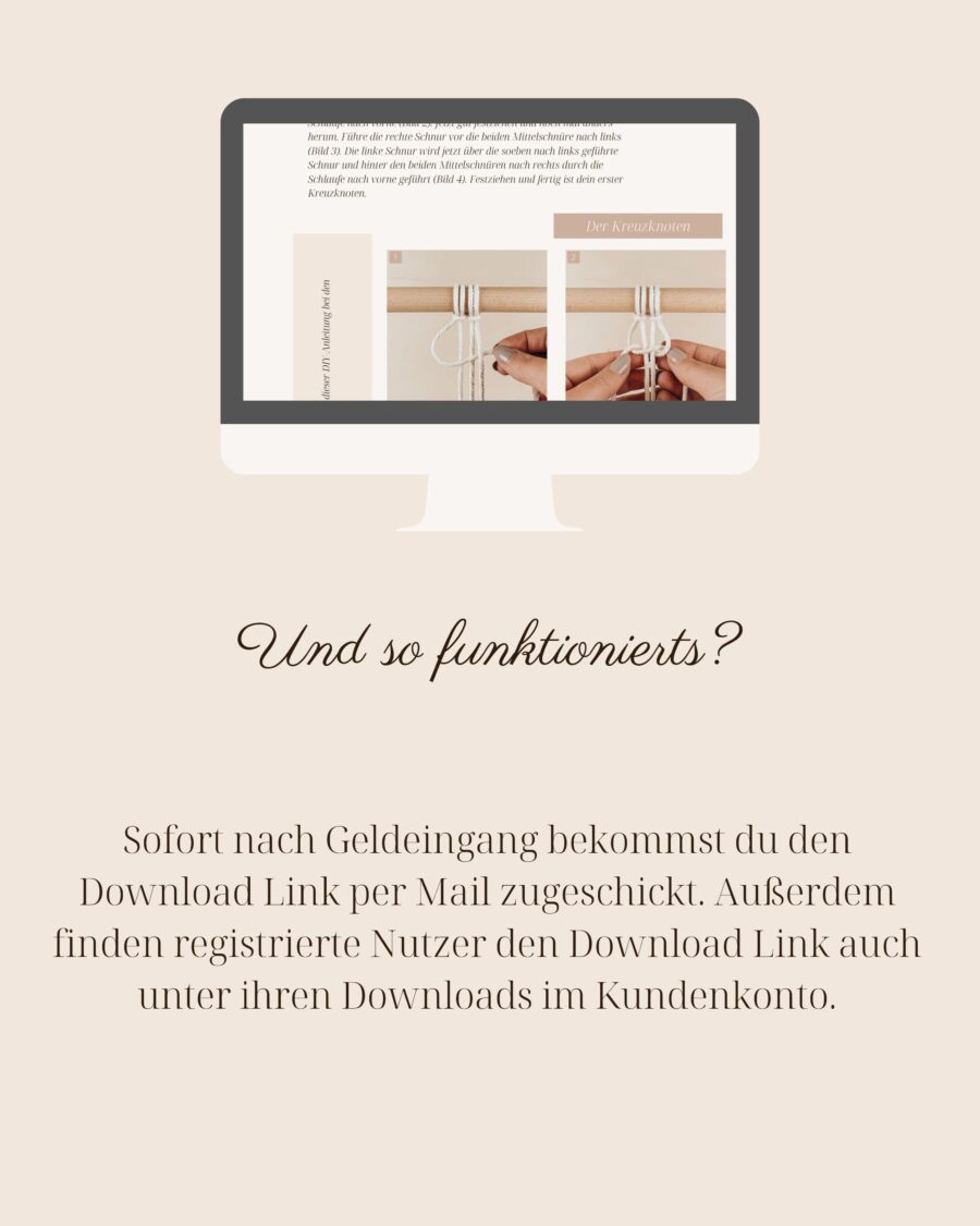 Makramee Anleitung Wandbehang AURORA - Makramee DIY - PDF Anleitung - Makramee Wandbehang selber knüpfen - Makramee Schule - Makramee lernen - Lady Handgemacht by Tamara Wagner