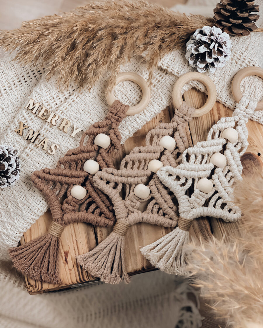 Makramee Tannenbaum - Weihnachtsdeko - Weihnachten - XMAS - Geschenkidee - handgefertigte Makrameekunst - Lady Handgemacht by Tamara Wagner