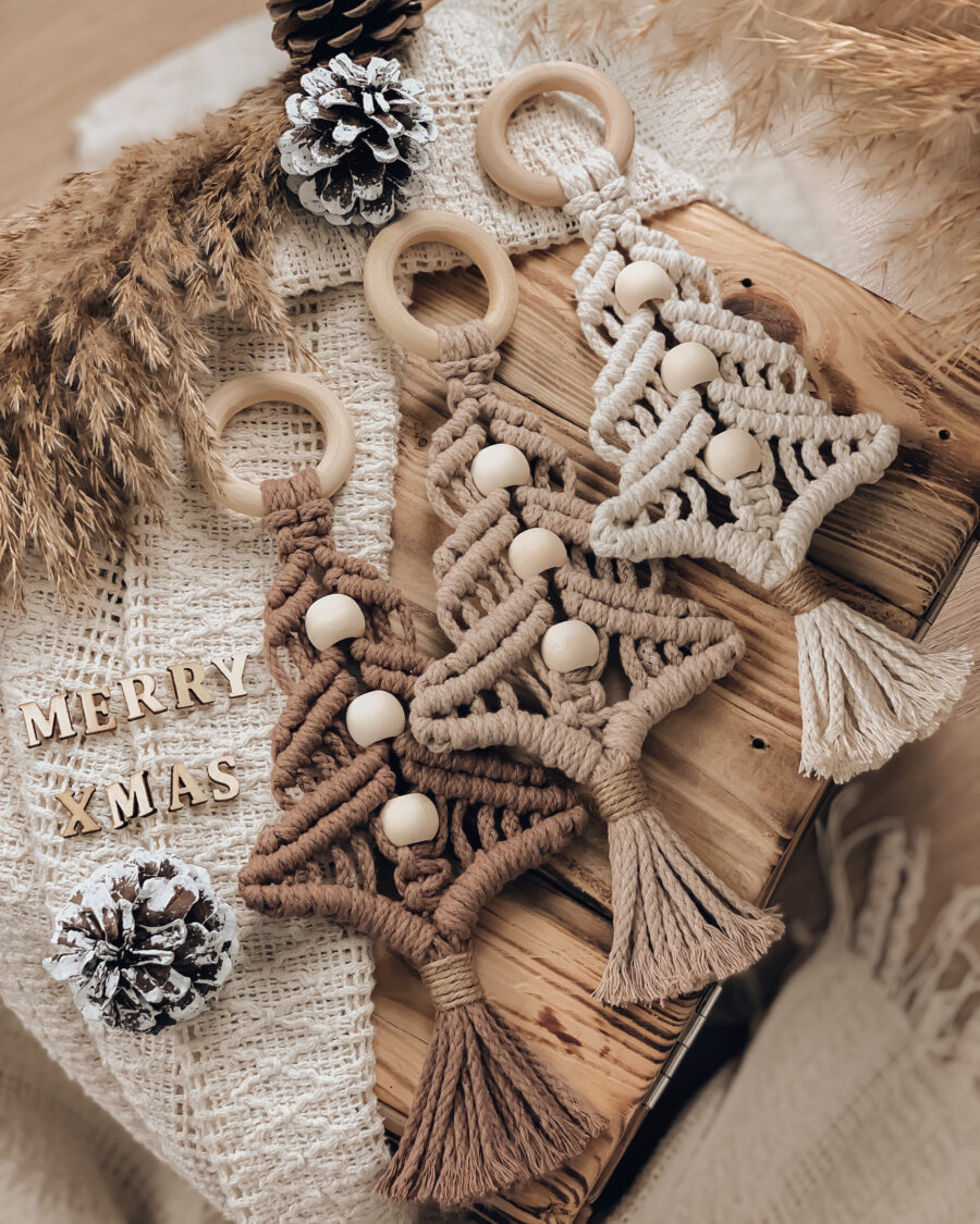 Makramee Tannenbaum - Weihnachtsdeko - Weihnachten - XMAS - Geschenkidee - handgefertigte Makrameekunst - Lady Handgemacht by Tamara Wagner